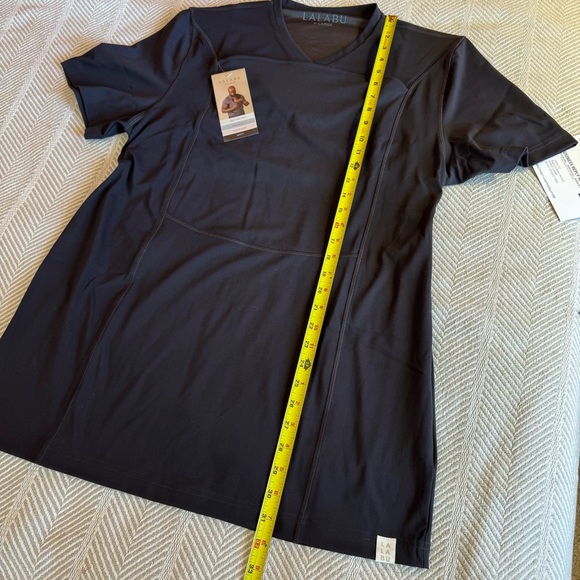 NWT Lalabu Dad Shirt Baby Holder Carrier, Kangaroo Pouch, Black, Size XL - Picture 10 of 10